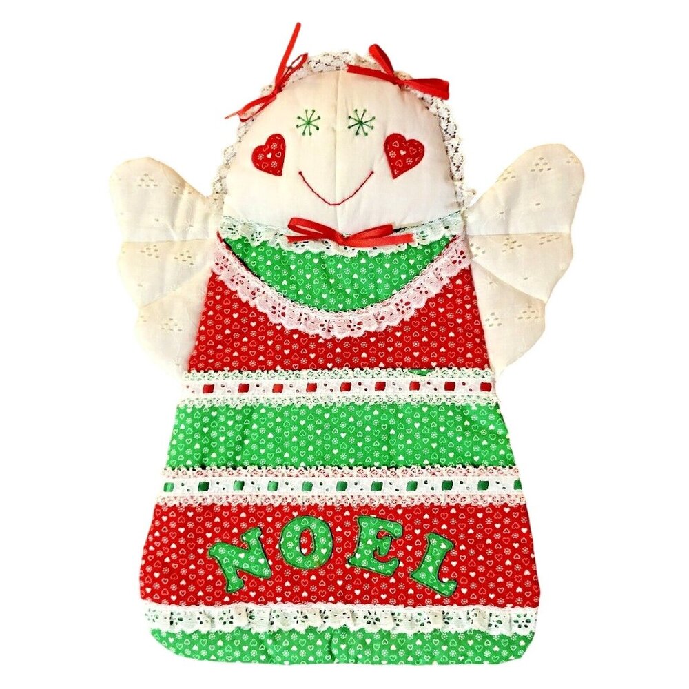 Vintage Angel Christmas Card Holder Noel Holiday Décor Farmhouse Cottagecore Use